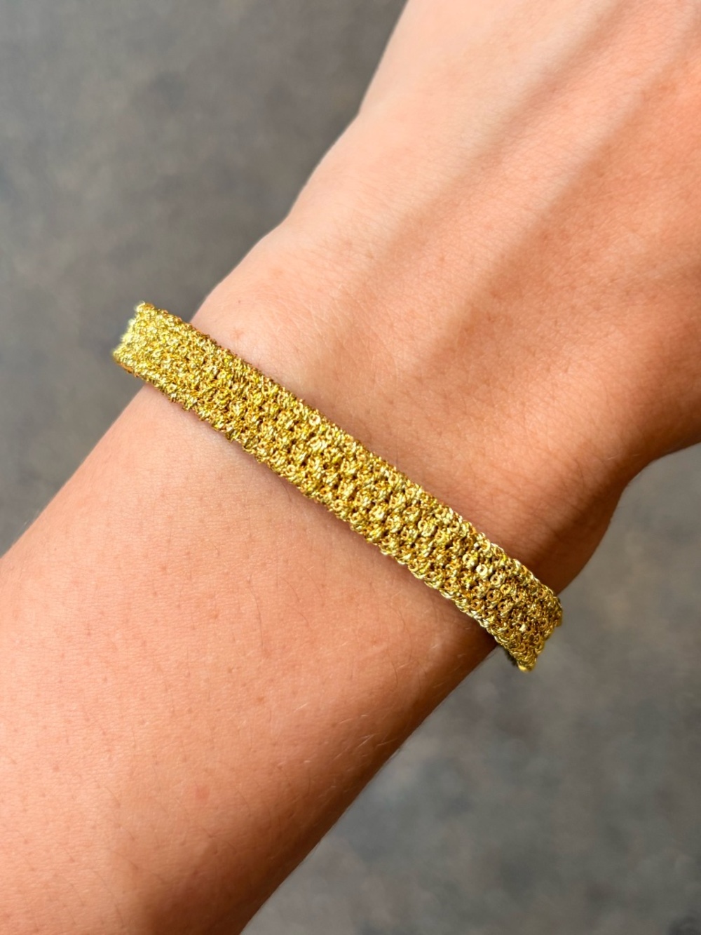 DAG Woven Gold Lurex Bracelet